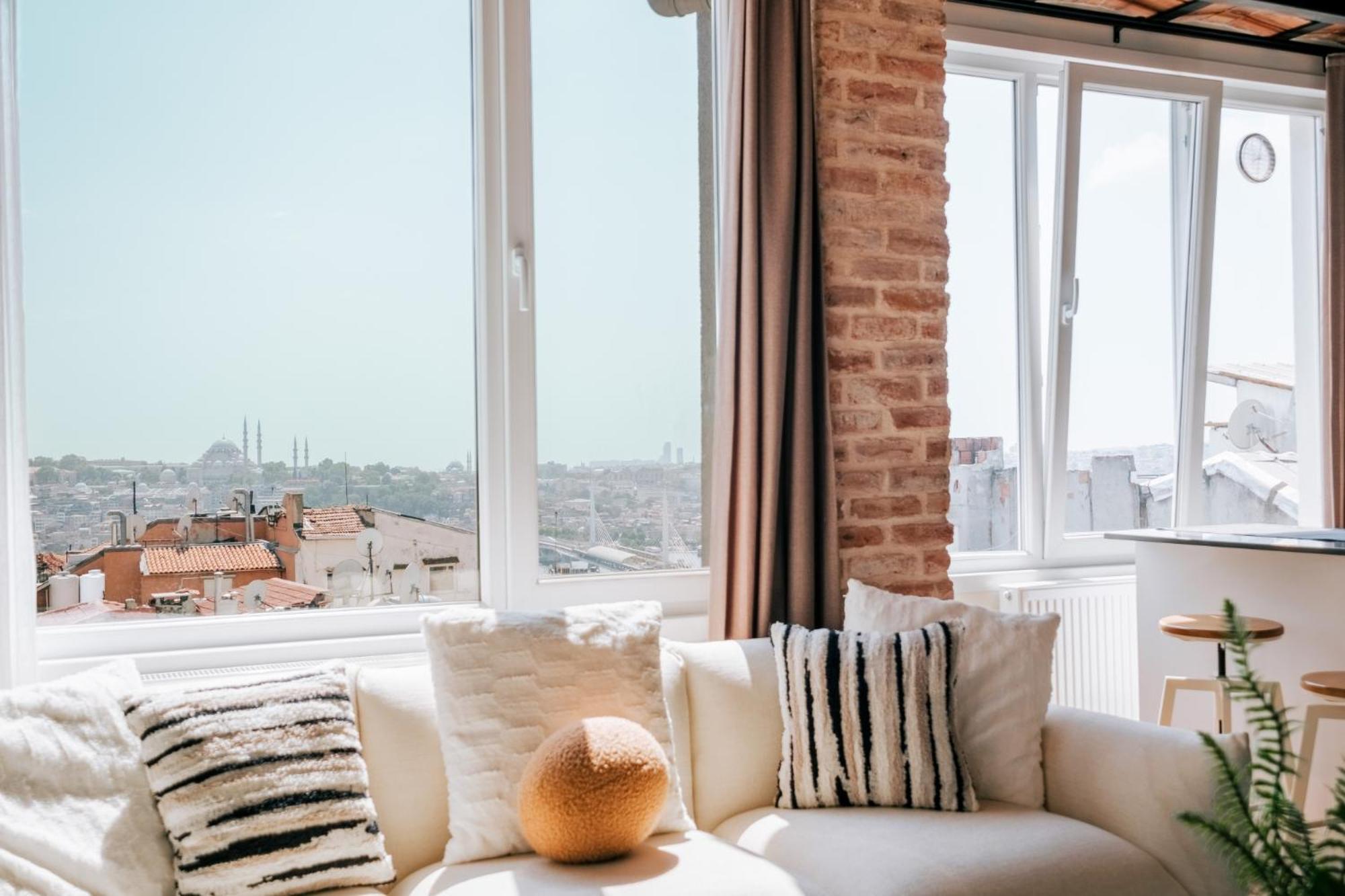 Flat W City View Near Galata Tower In Istiklal Ave Διαμέρισμα Κωνσταντινούπολη Εξωτερικό φωτογραφία